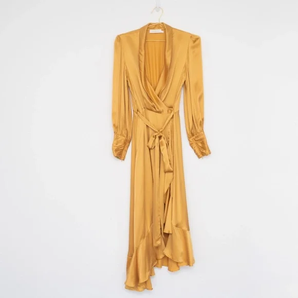 Zimmermann. Silk Wrap Midi Dress. - Picture 8 of 15